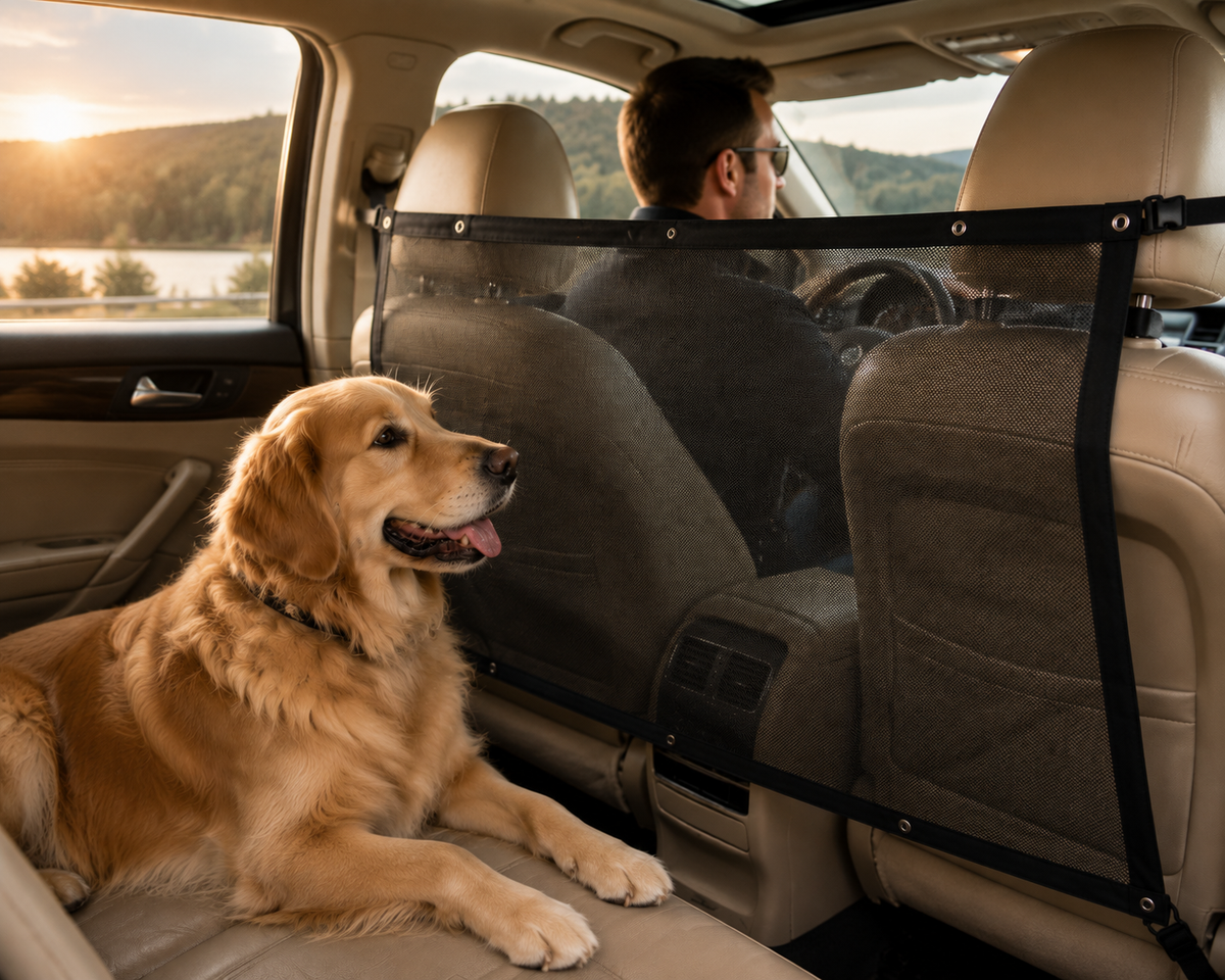 Filet pour chien pour voiture | Sécurité Optimale