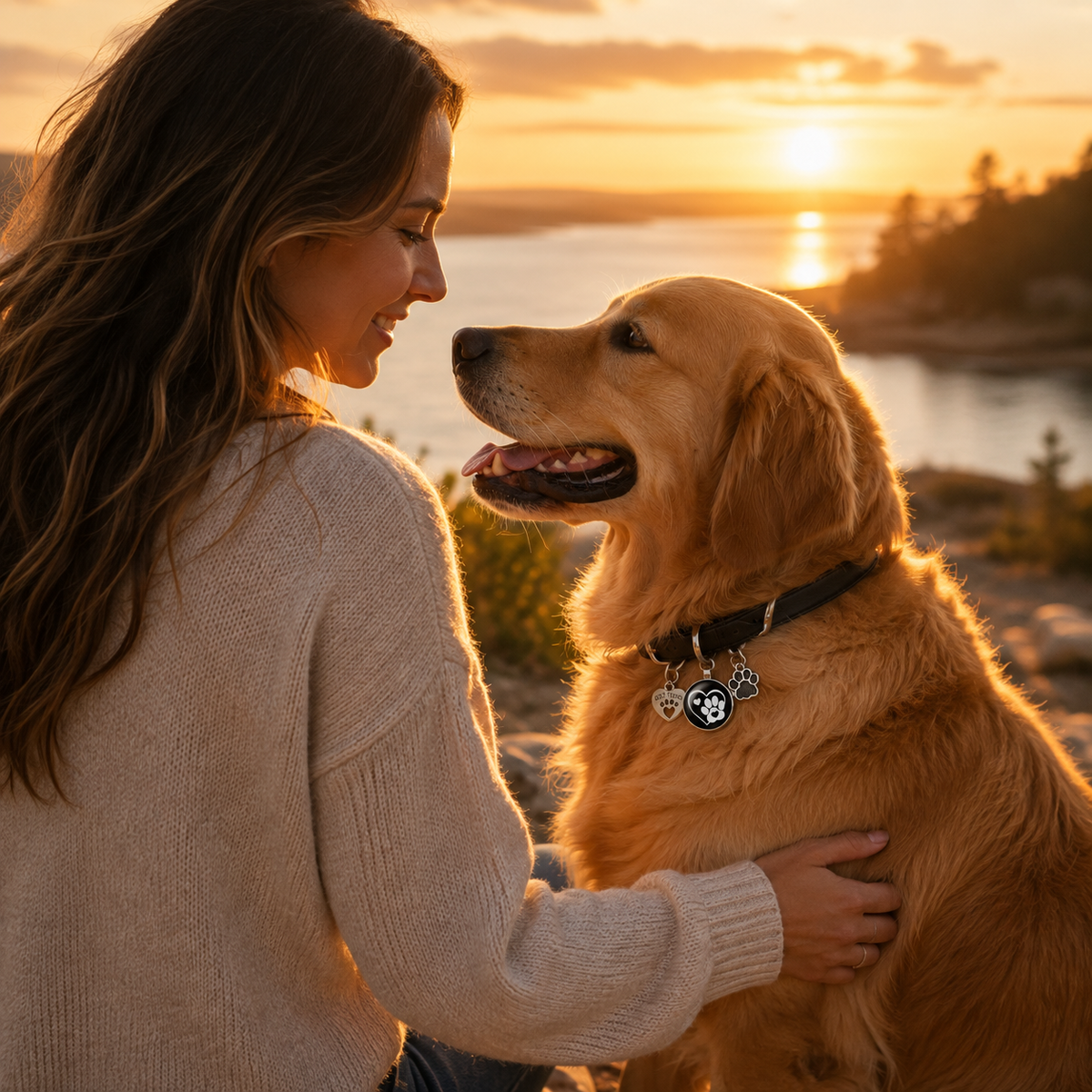 Porte-clés Empreinte de Patte pour Amoureux des Animaux