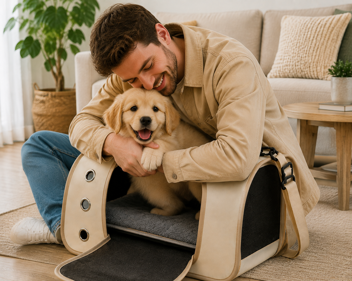 Sac de Transport Respirant pour Chien et Chat