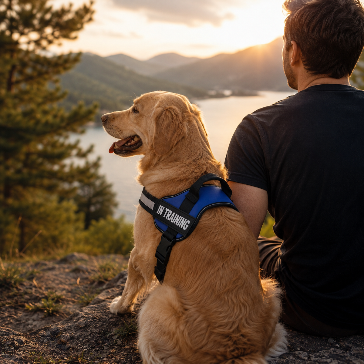Harnais Chien Anti-Traction Personnalisable et Réfléchissant