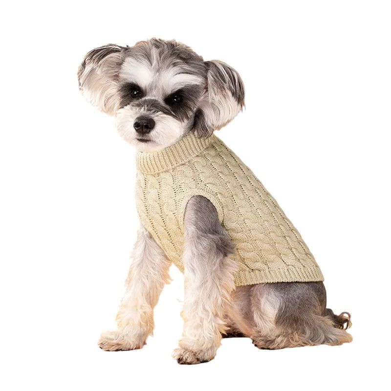Pull Col Roulé Tricoté pour Petit Chien
