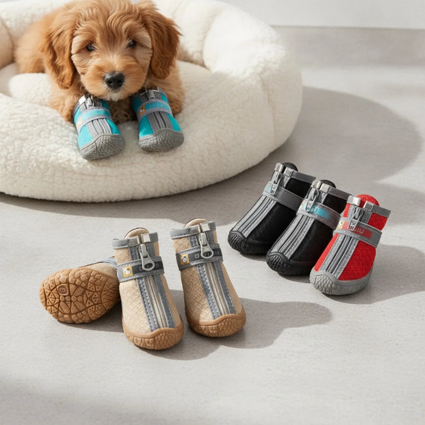 Chaussures Chien : Protection Antidérapante & Chaleur Douillette