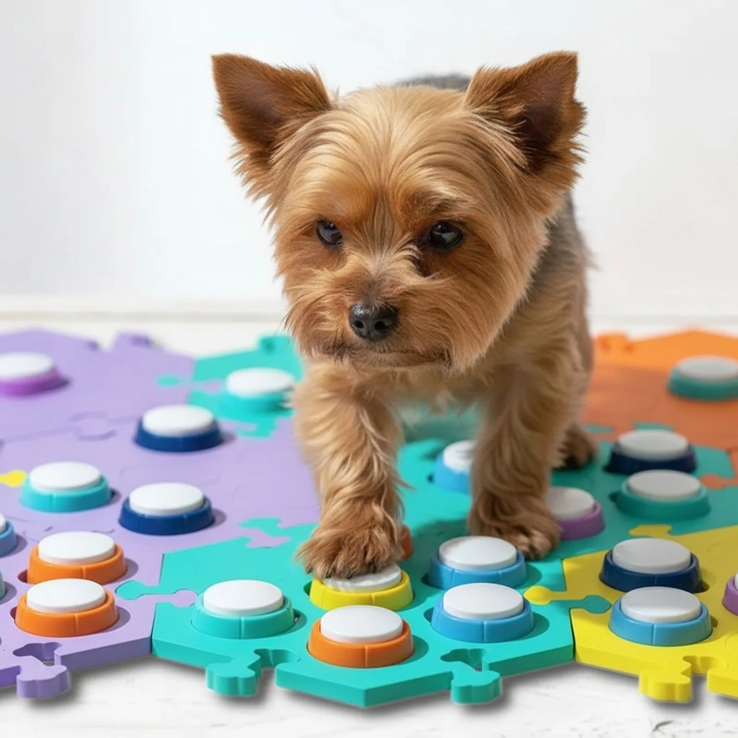 Boutons de communication vocale pour chiens et chats - en situation