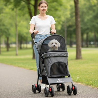 Poussette chien | Confort & Sécurité