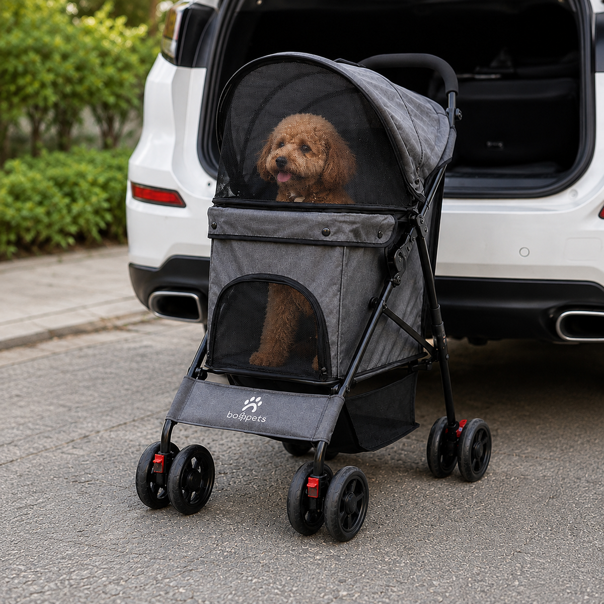 Poussette chien | Confort & Sécurité