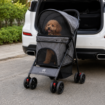Poussette chien | Confort & Sécurité