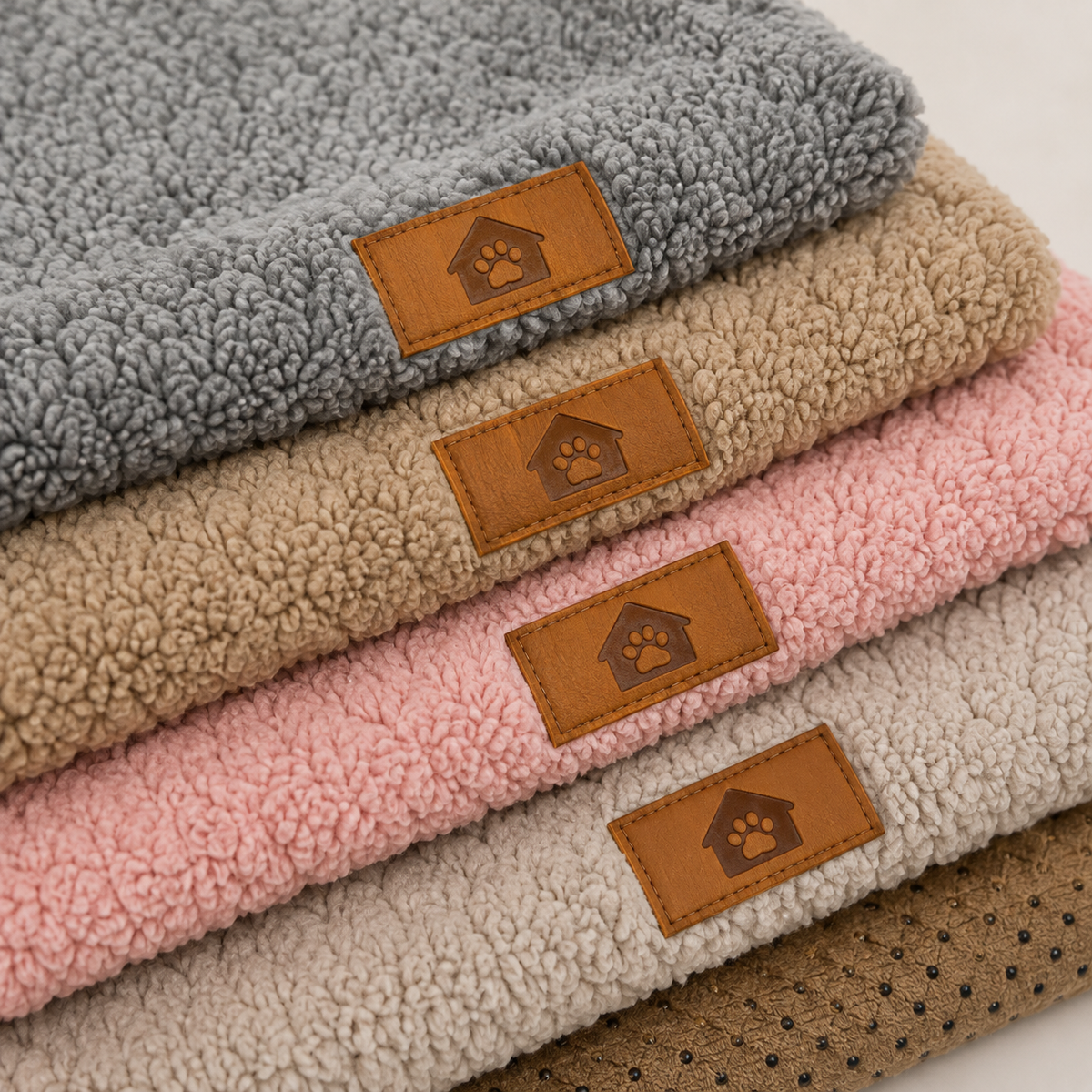 Lit d'Hiver en Fausse Fourrure pour Chien