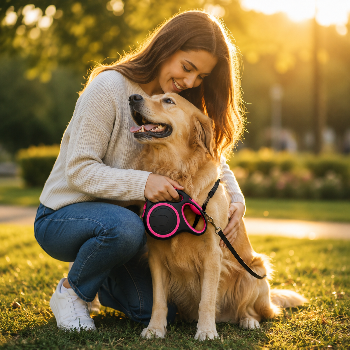 Laisse Rétractable 8m Liberté et Sécurité pour Chien