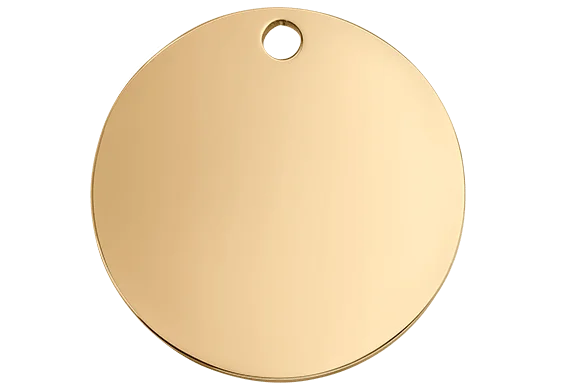 Médaille Gravée Double Face en Acier Inoxydable