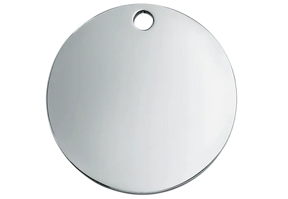 Médaille Gravée Double Face en Acier Inoxydable