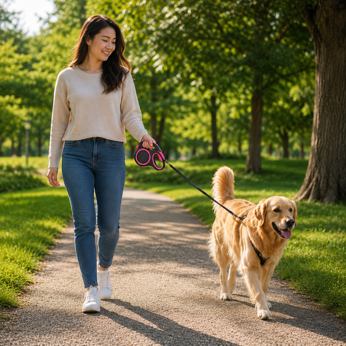 Laisse Rétractable 8m Liberté et Sécurité pour Chien