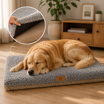 Lit d'Hiver en Fausse Fourrure pour Chien