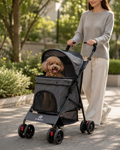 Poussette chien | Confort & Sécurité