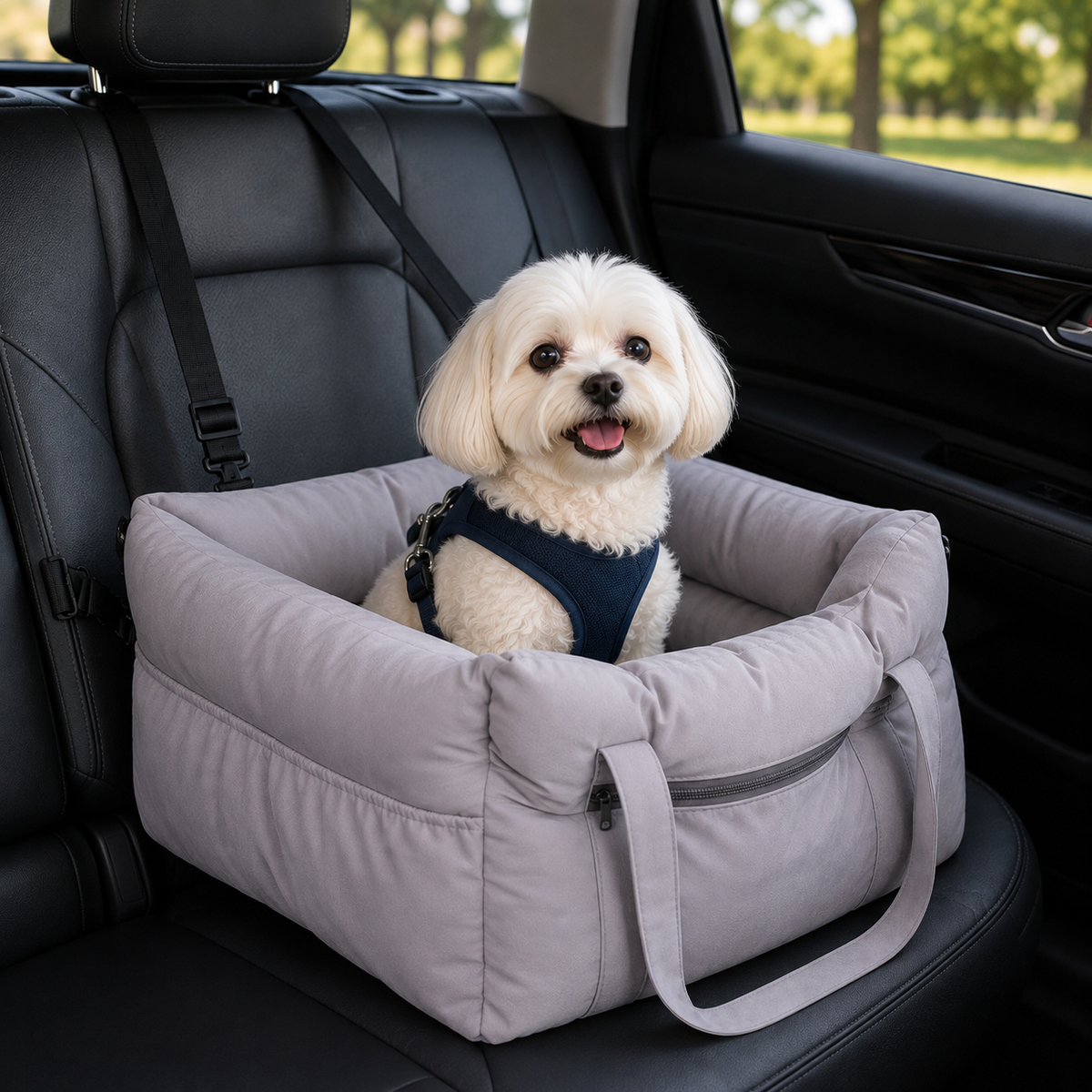 Siege auto pour chien | Sécurisé et Confortable