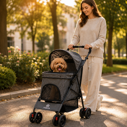 Poussette chien | Confort & Sécurité