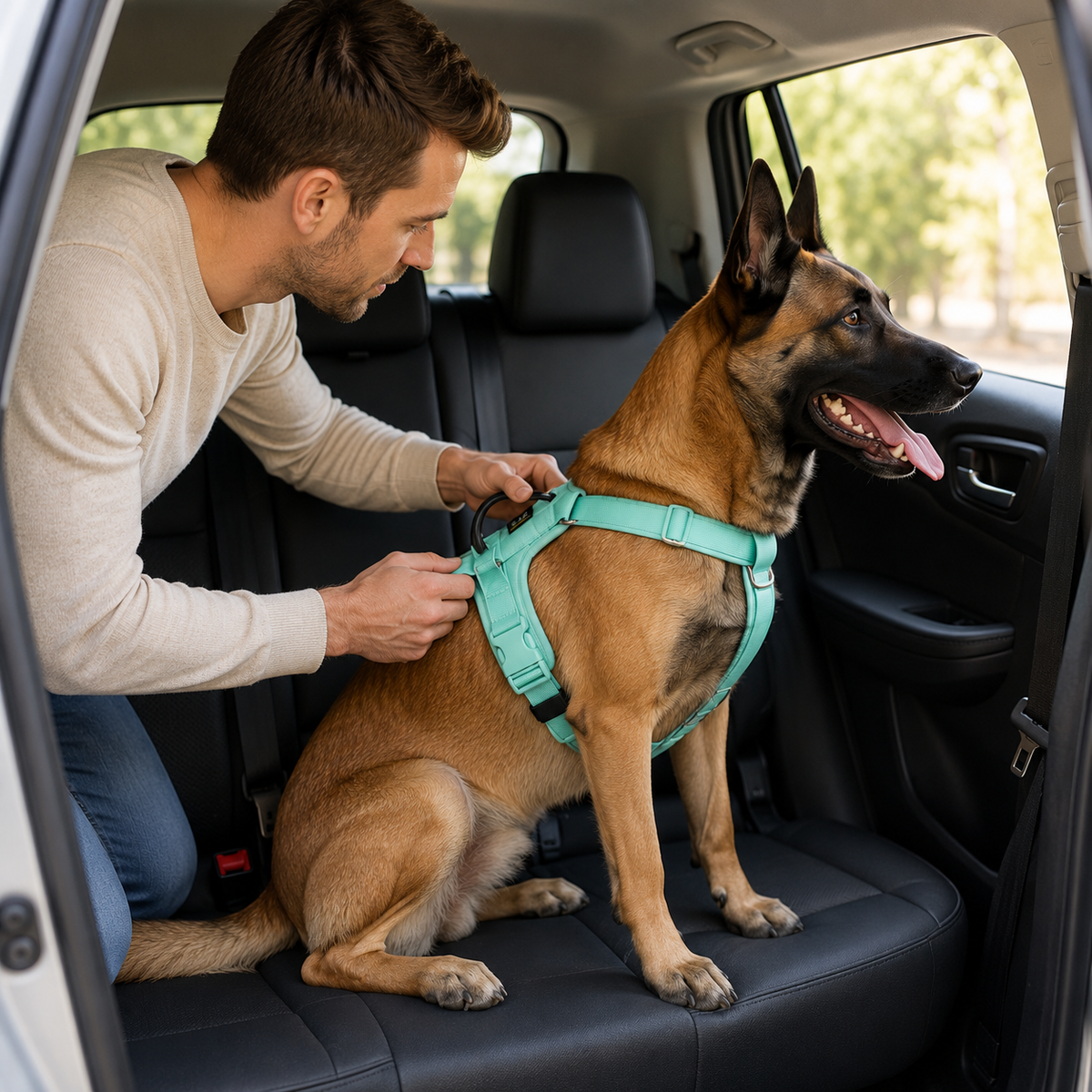 Harnais Anti-Traction Réfléchissant pour Chien