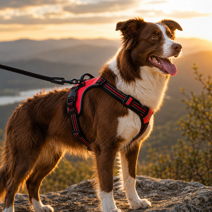 Harnais Chien Chat Réfléchissant Ajustable