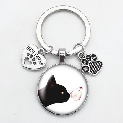 Porte-clés Empreinte de Patte pour Amoureux des Animaux
