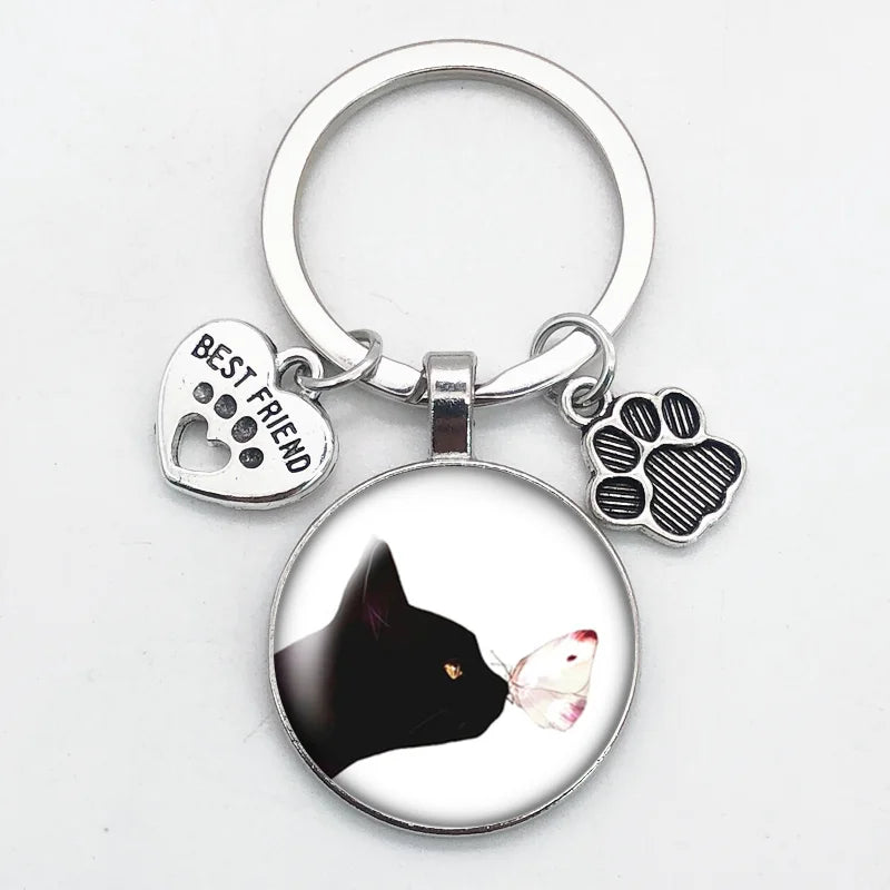 Porte-clés Empreinte de Patte pour Amoureux des Animaux