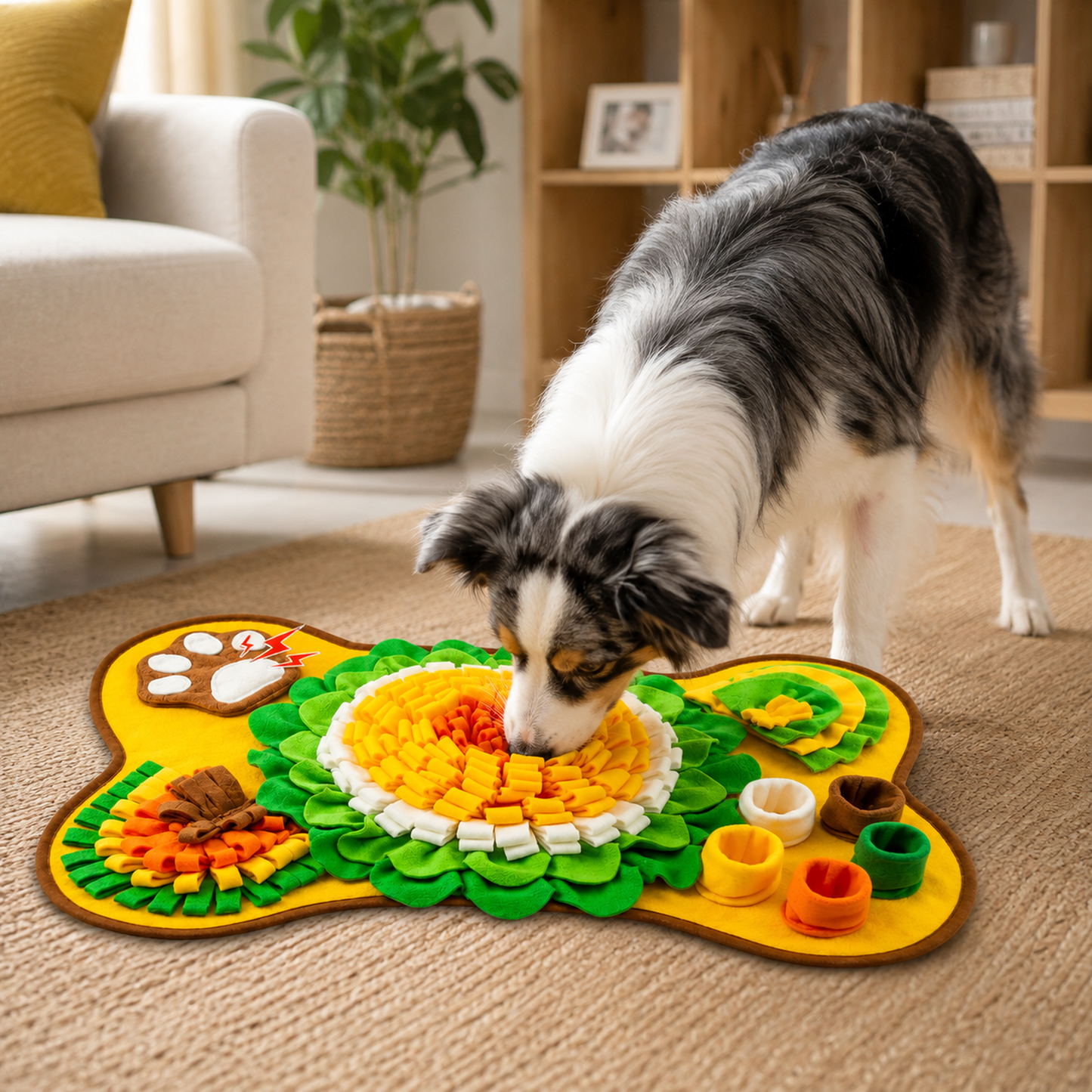 Tapis de Fouille Olfactive Éducatif pour Chien