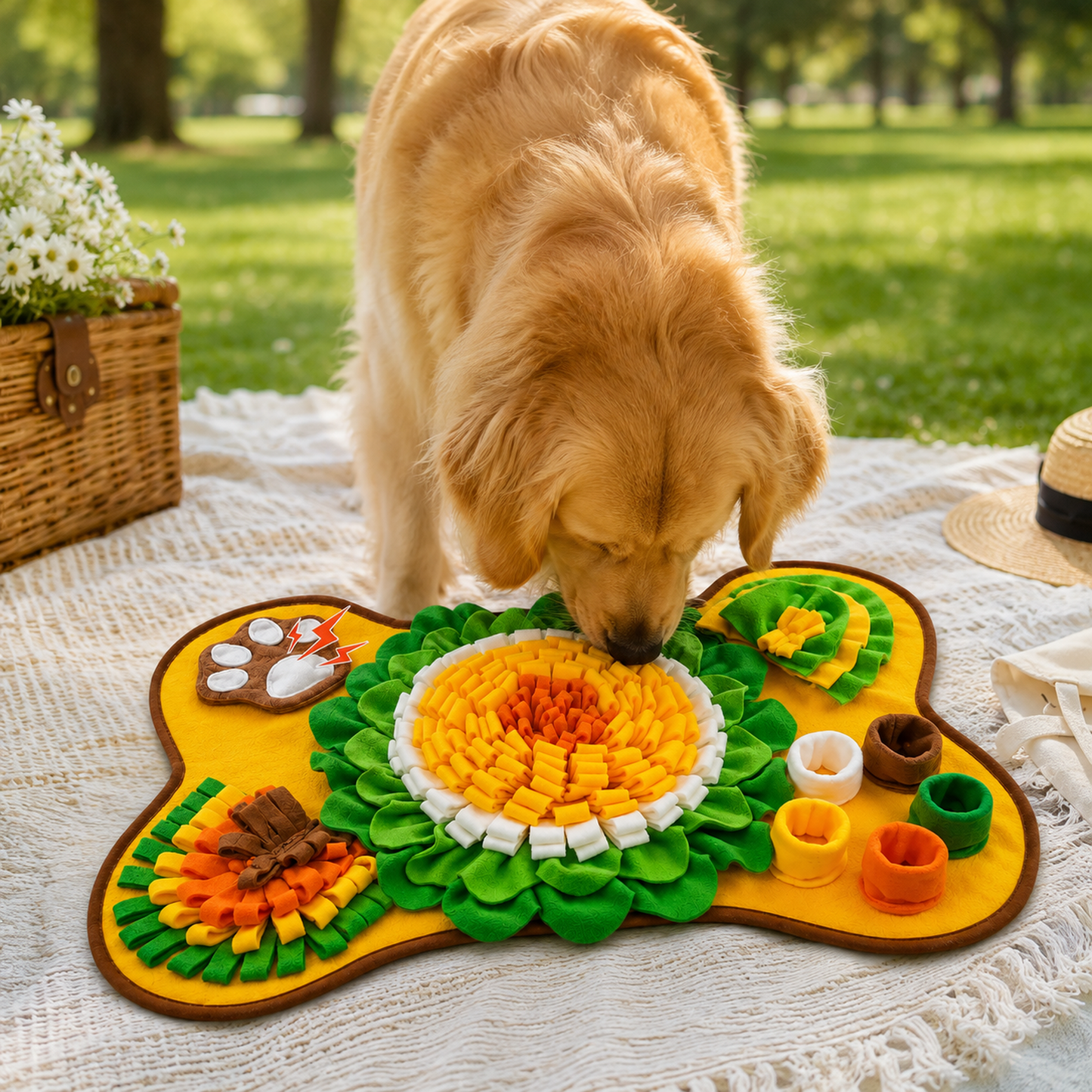 Tapis de Fouille Olfactive Éducatif pour Chien