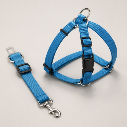 Ceinture de Sécurité Ajustable Nylon pour Chien