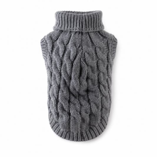 Pull Col Roulé Tricoté pour Petit Chien