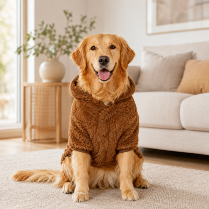 Doudoune à Capuche Polaire pour Grand Chien
