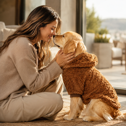 Doudoune à Capuche Polaire pour Grand Chien