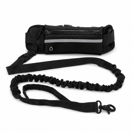 Laisse Mains-Libres avec Ceinture et Poche