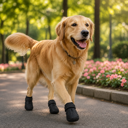 Bottes d'Hiver Déperlantes Réfléchissantes Grand Chien