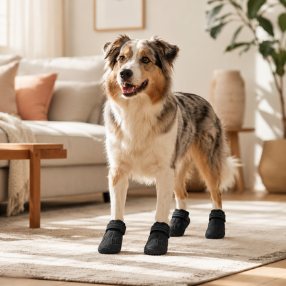 Bottes d'Hiver Déperlantes Réfléchissantes Grand Chien
