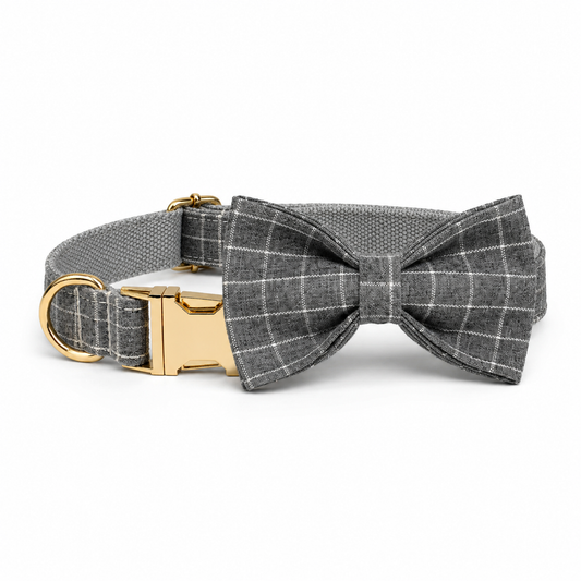 Collier Écossais avec Nœud Papillon pour Chien