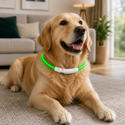 Collier LED USB Rechargeable pour Chien