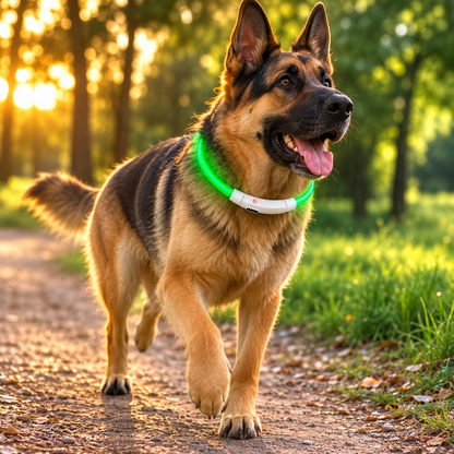 Collier LED USB Rechargeable pour Chien