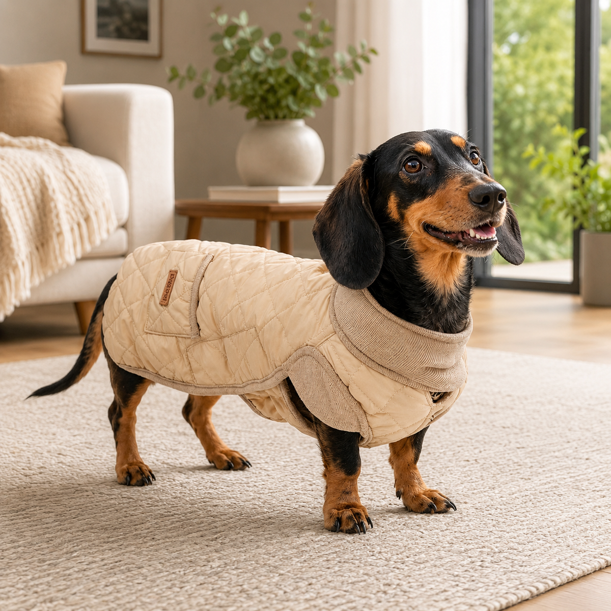 Manteau Matelassé pour Teckel