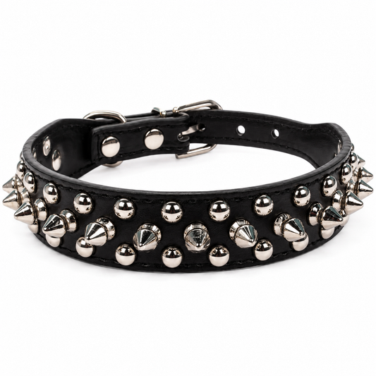 Collier Large Style Clouté pour Grand Chien