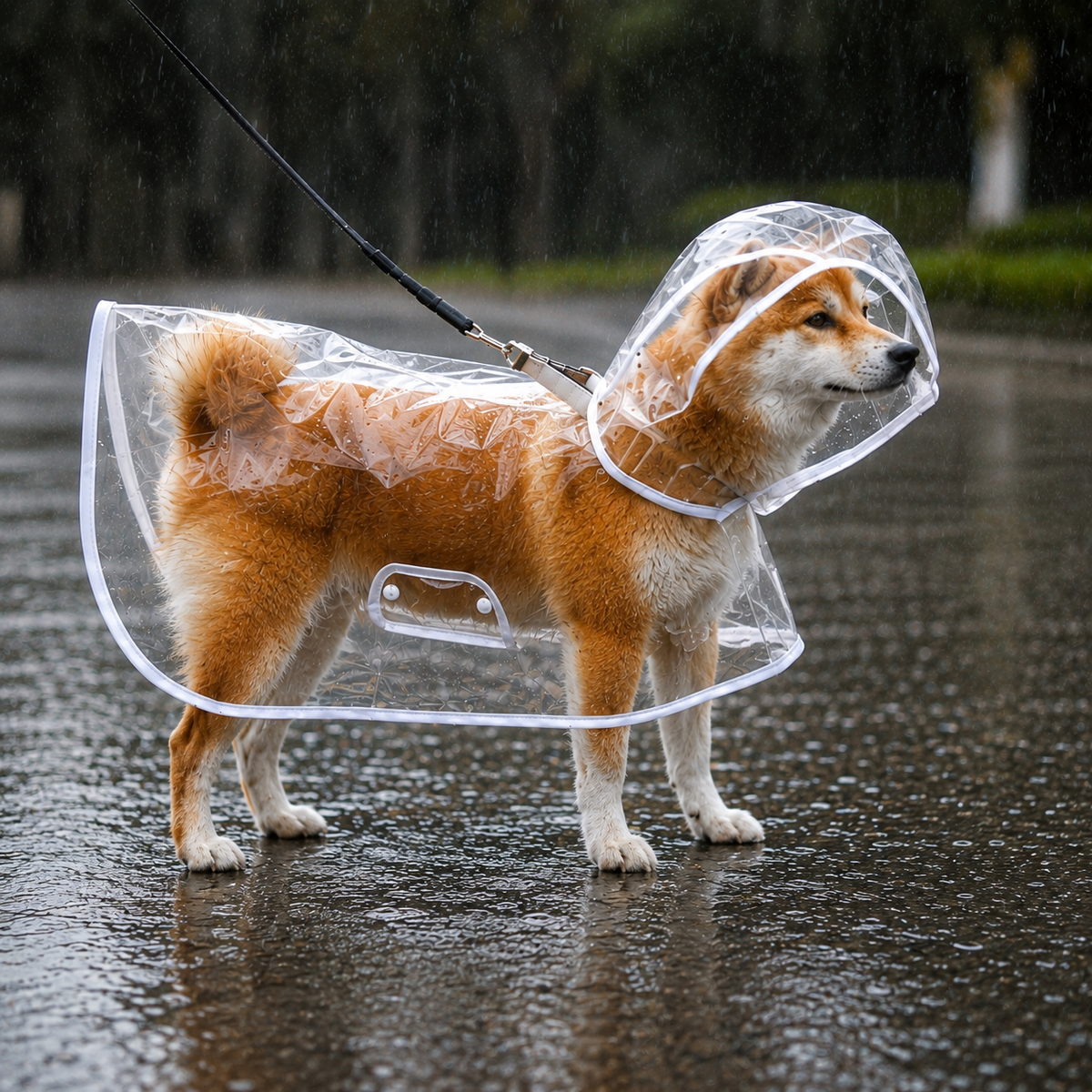 Coupe-Vent Transparent Déperlant pour Chien XS à 8XL