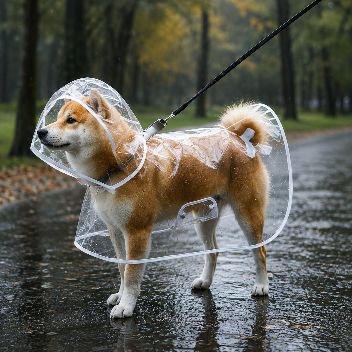 Coupe-Vent Transparent Déperlant pour Chien XS à 8XL