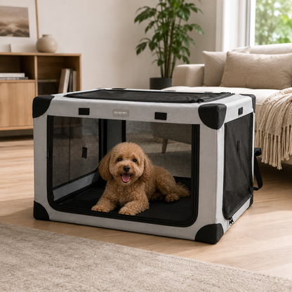 Cage de Voyage Spacieuse et Pliable