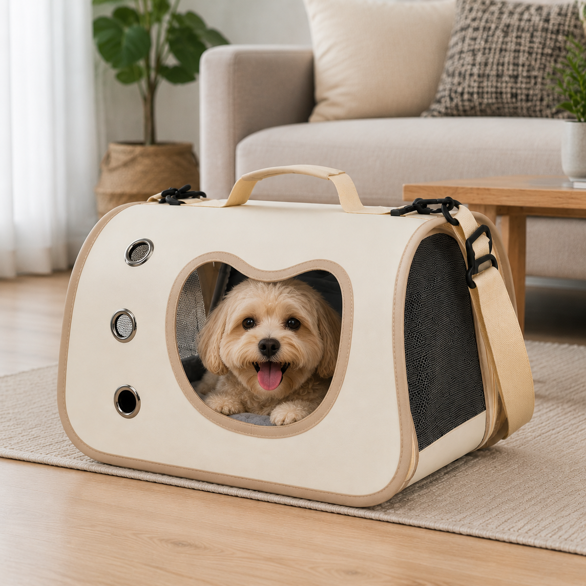 Sac de Transport Respirant pour Chien et Chat