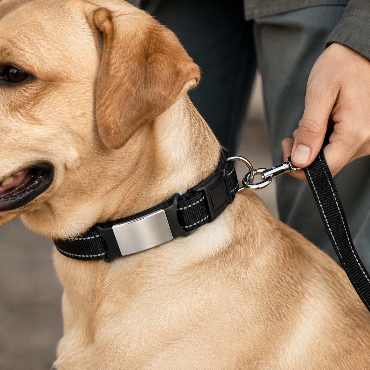 Collier Réfléchissant Personnalisé et Rembourré