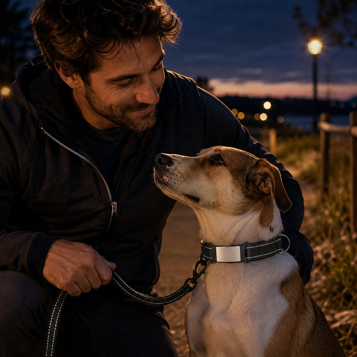 Collier Réfléchissant Personnalisé et Rembourré