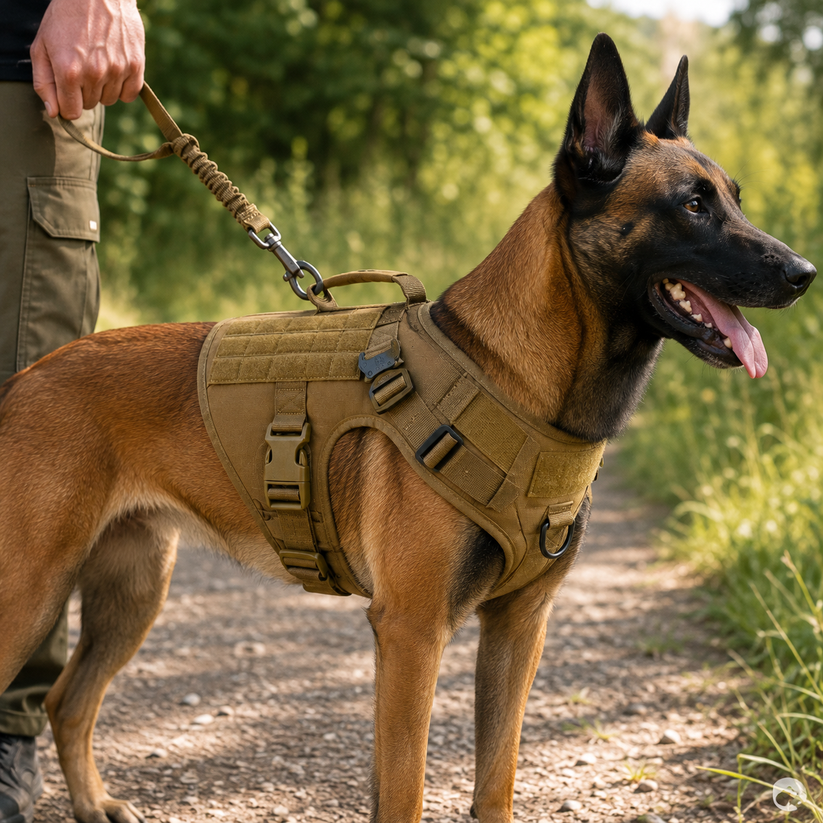 Harnais Tactique Chien Grande Race Contrôle et Confort