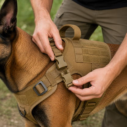 Harnais Tactique Chien Grande Race Contrôle et Confort