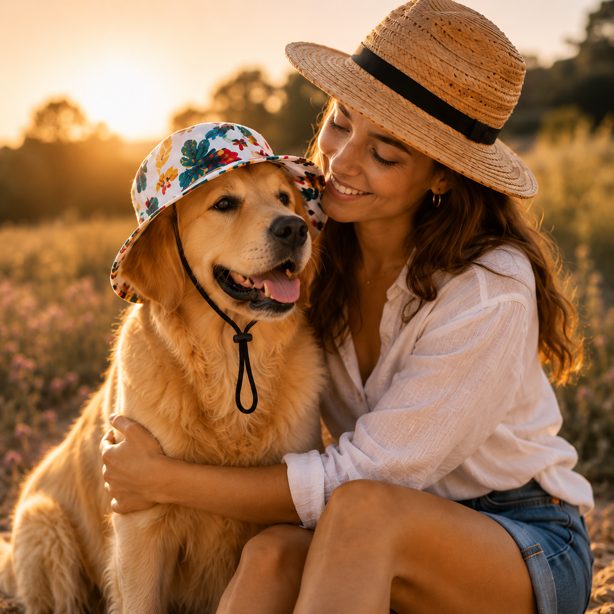 Chapeau Chien Stylé Protection Solaire