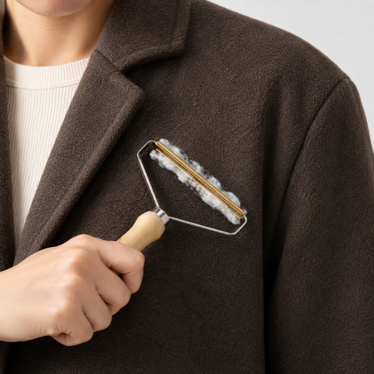 Brosse Anti-Peluche et Poils d'Animaux Portable