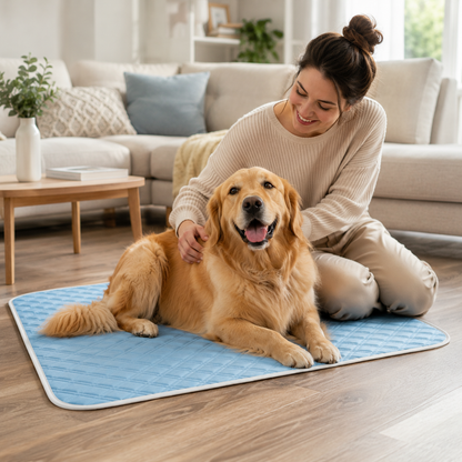 Tapis Rafraîchissant Soie Glacée pour Chien et Chat
