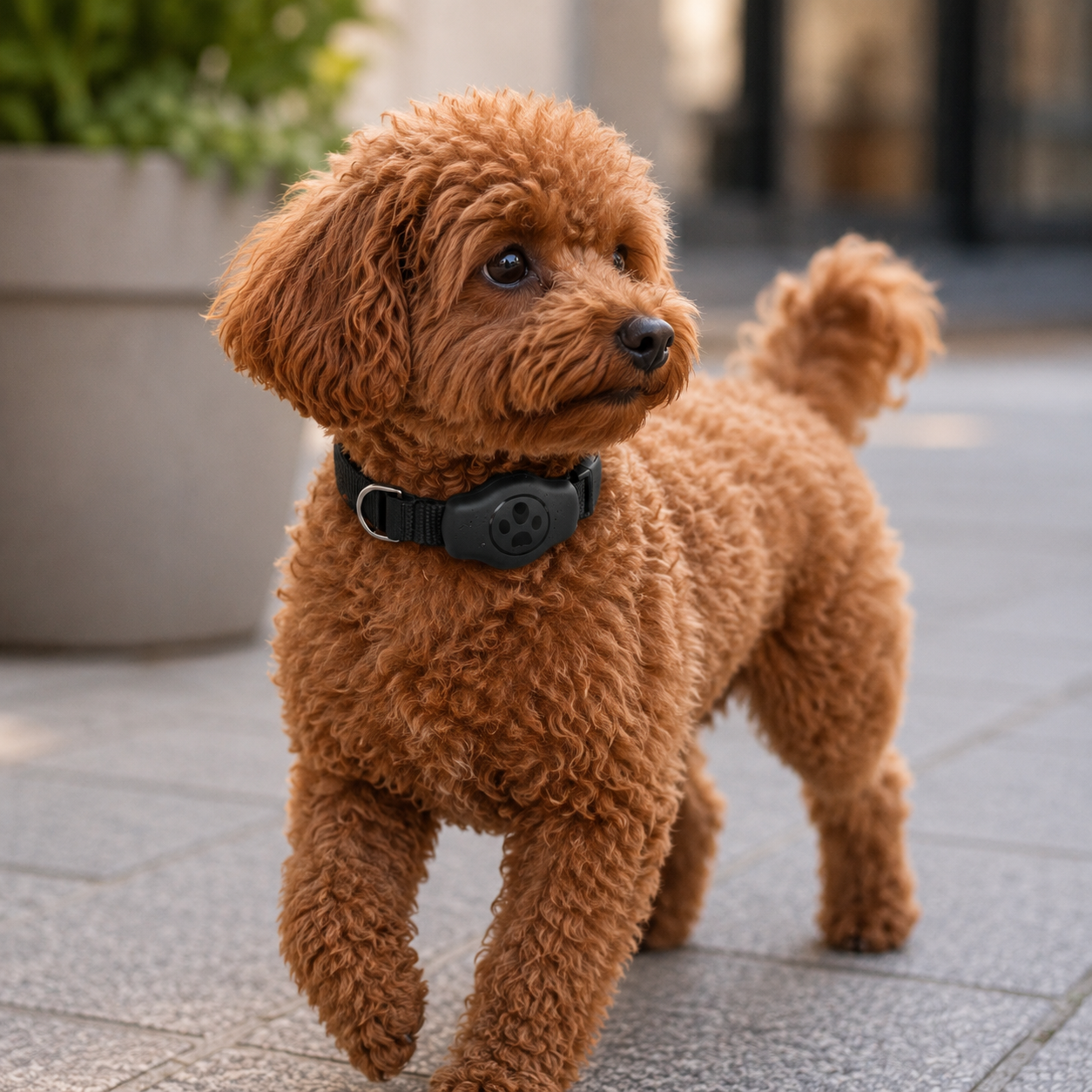 Collier Chien Sécurisé avec Compartiment Traceur Étanche IP68