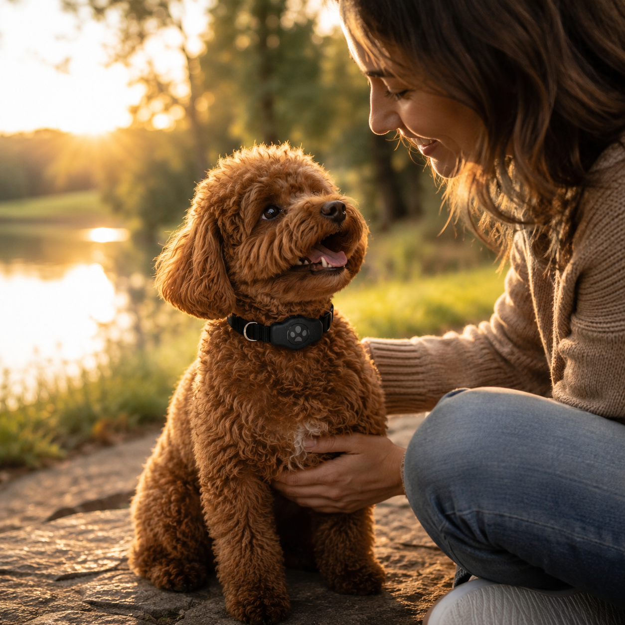 Collier Chien Sécurisé avec Compartiment Traceur Étanche IP68
